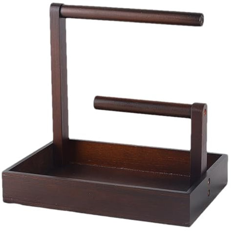 Schmuckständer für Halskette, Organizer, 2 Ebenen, Schmuckständer, Holzschmuck-Towel, Holzschmuck-Ständer, Ohrringe für Damen und Mädchen, Einzelhandel und Ausstellung