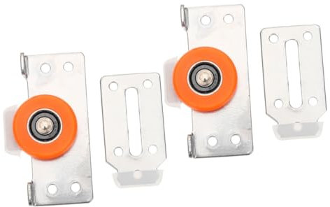 Artibetter 4sätze Schiebetürrollen Aus Metall Verstellbare Langlebige Rollwagen Für Schiebetüren Geeignet Für Kleiderschränke Und Terrassentüren Teiliges Einfache Installation Robust