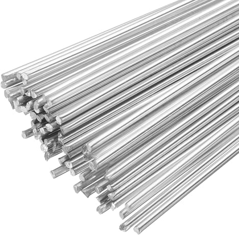 sourcing map Aluminium-Schweißstäbe, 25 x 0,6 cm, Aluminium-Silikon-Schweißdrähte, niedrige Temperatur, leicht zu schmelzen, für Metall, Edelstahl, Kupfer, 80 Stück