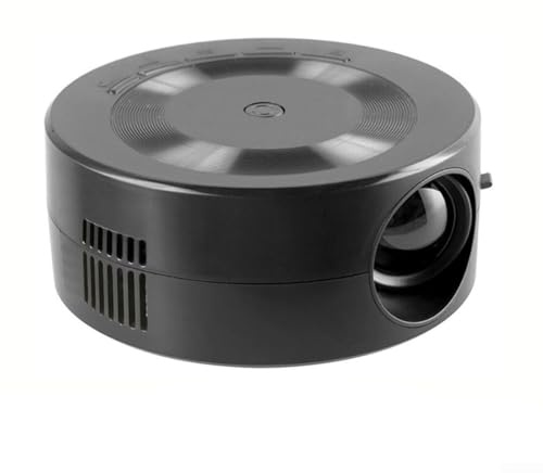 Hasaller Mini proiettore LED 1080p HD portatile Home Theater proiettore con telefono stessa funzione schermo, nero