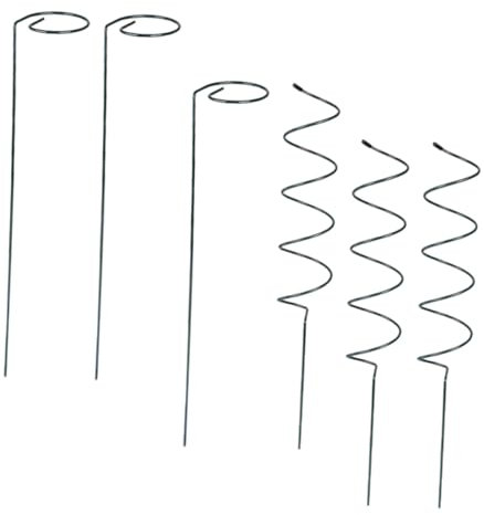 Supvox Metall Spiralpflanzenstütze Für Topfpflanzen Robust Verformt Nicht Leicht Schützt Vor Starkem Wind Sorgt Für Gerades Und Gesundes Wachstum Einfach Zu Montieren Und Einzusetzen