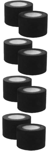 PRETYZOOM Cinta Electrica Cinta De Ropa De Doble Cara Cable De Kinesiología Gaffer Tape Electro De Alambre Aislante De Tela Franela Black 2 Rollos*4