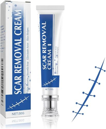 Soin des cicatrices visage et corps, crème cicatrisante, pour cicatrices, hyperplasie et atrophie, peau lisse pour tous les âges et tous les types de peau