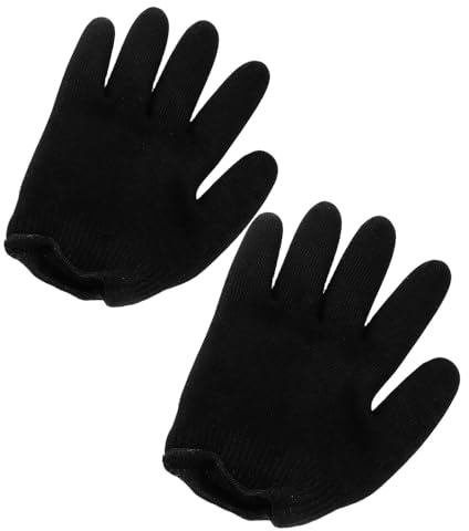 ULTECHNOVO Guantes Hidratantes de Gel para Manos Negras Talla Única Mascarilla Reparadora Manos Secas y Ásperas Cuidado Spa Hombre y Mujer Uso Doméstico