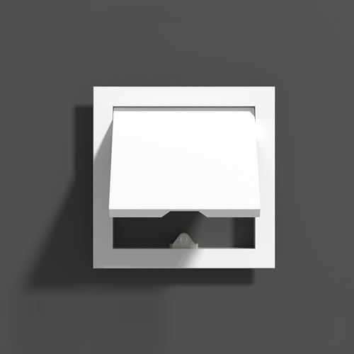 Revisionsklappe Klick-Revisionsklappe, Staubdichte Revisionsklappe, 25x25cm Wandlochabdeckung mit Druckknopfverschluss für Die Sicherheit Von Sanitärinstallationen(250x250mm)