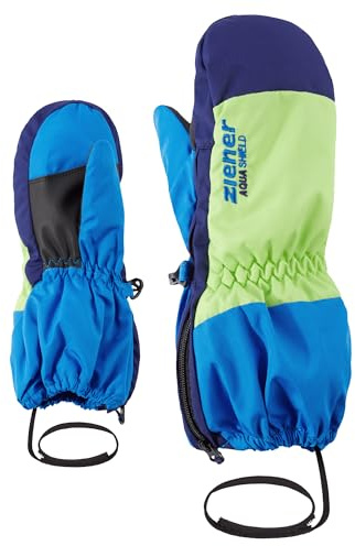 Ziener Levi Guantes de esquí niños, Unisex niños, Persian Blue, 80