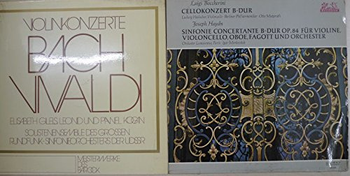 2 LP's: 1.: Violinkonzerte Bach Vivaldi / 2.: Luigi Boccherini Cellokonzert B-Dur, Joseph Haydn: Sinfonie Concertante B-Dur op. 84 für Violine, Violoncello, Oboe, Fagott und Orchester