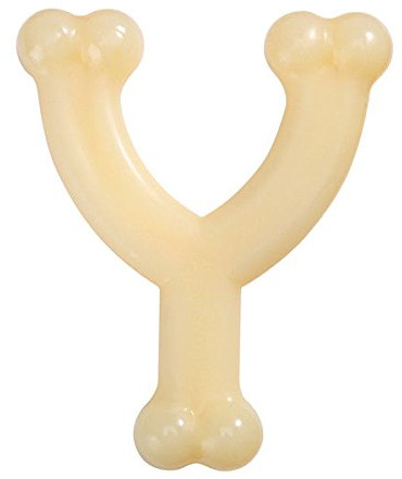 NB Tough Nylon Dog Toys Durable Wishbone Shaped Dental Chew Deterrent - Choose Size(Wolf - 6)