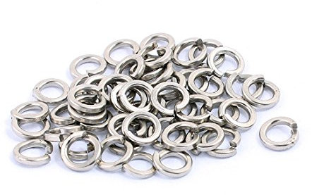 Aexit 50pcs 4x6mm 304 inoxidable Rectangular Sección Split Lock Arandelas de (model: T8697VIX-6021UY) resorte Tornillo espaciador