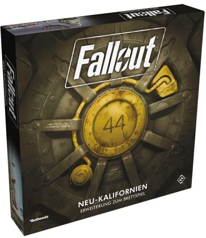 Fantasy Flight Games, Fallout – Neu-Kalifornien, Erweiterung, Expertenspiel, Strategiespiel, 1-4 Spieler, Ab 14+ Jahren, 150+ Minuten, Deutsch, 2. Erweiterung