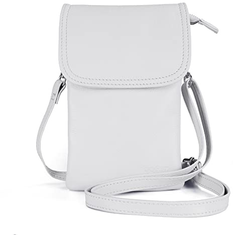 befen Echtleder Handytasche zum Umhängen, Handy Umhängetasche Damen Klein, Handtasche mit Geldbörse zum Umhängen Leder, Crossbody Bag Damen mit Verstellbarer Riemen und Schlüsselanhänger | Echtes Leder, RFID-blockierende Kartenfächer, Handgelenkriemen, Clutch, Geldbörse, passend für iPhone 17 Pro Max