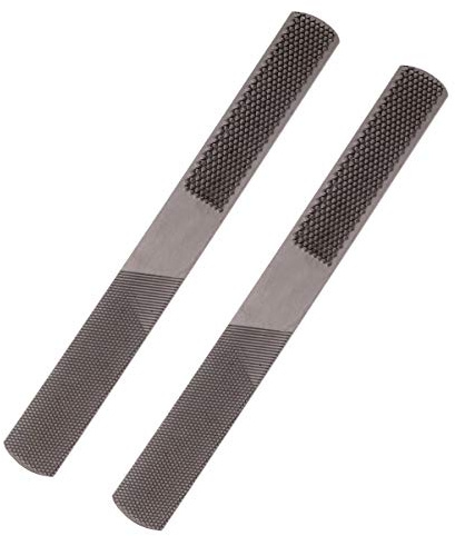 DOITOOL 2 limas de madera de 4 vías de acero al carbono para carpintería para afilar madera y metal.