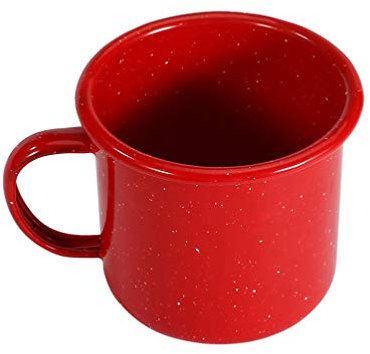 BESPORTBLE Archaize Curled Enamel Mug Mit Starlight Muster Tasse Für Tee Und Kaffee Für Zuhause Und Büro Geschenkidee Für Rot