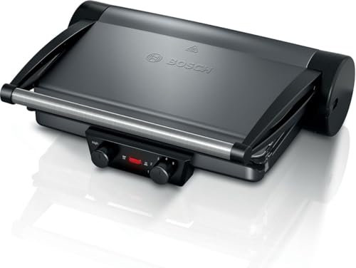 Bosch TCG4215 Barbecue de table Contact Grill, Aluminium, Silver