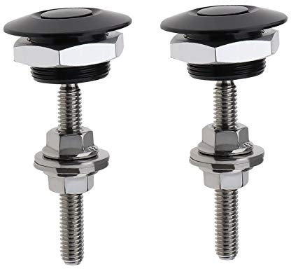 YINETTECH 2 chiusure a sgancio rapido da 30 mm universali per veicoli, mini kit di clip di bloccaggio a pulsante per cofano in lega di alluminio per auto, paraurti, targa o fai da te