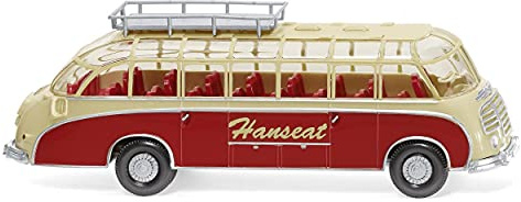 Wiking 073003 H0 Setra S8 Reisebus Hanseat rot beige Spur HO 1:87