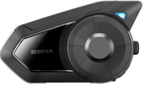 Sena 30K Motorcycle Bluetooth Headset/Mesh Communication System with HD Speakers, Black