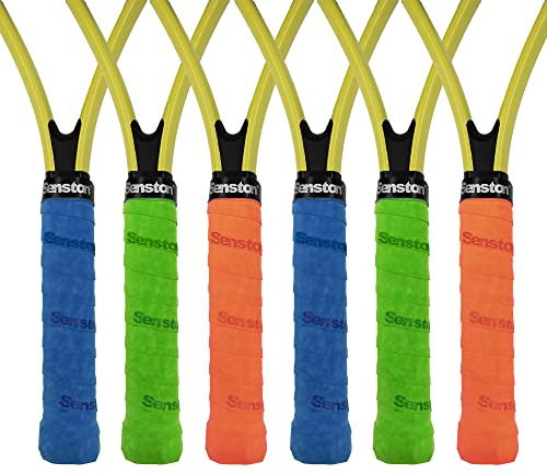 Senston Griffband Anti-Rutsch Griffbänder 6 Stück Overgrip für Badminton, Tennis und Squash