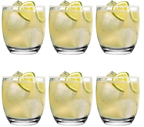 Glasmark KROSNO 1992 Conjunto de Vasos 6 Piezas Vasos para Bebidas Agua Cócteles Zumos Aptos para Lavavajillas 6x220 ml