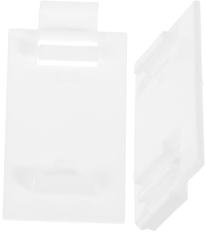 Ciieeo Curtain Fittings Pleated Blind Brackets White Adhesive Back No Punch Installation Roller Blind Repair Accessories Kit 2pcs for Window Shades