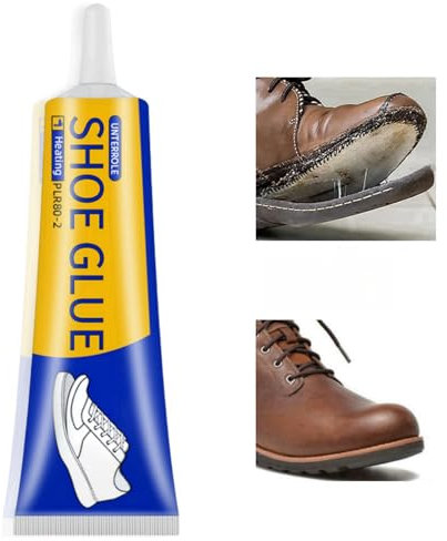 Super Strong Waterproof Shoe Glue for Sole Repair - Non-Hardening Adhesive for Leather and Rubber - Transparent