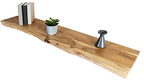 SAM Holzplatte SUVA 120x30 cm Akazie Natur einseitige Baumkante
