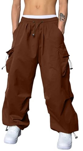 SRZYMJ Jogginghose Herren Fahrradhose Kurz Leinenhose Sommer Stoffhose Mit Tunnelzug Angelbekleidung Wasserdicht Outdoor Hosen Für Winter Braun Outdoorhose Sommer Hose Herren XXL