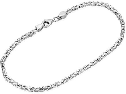 NKlaus 19cm Königskette Armband 925 Silber 4fach diamantiert 2mm breit Armreif 16169