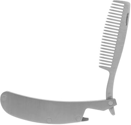HAPINARY 3 Stk Klappkamm Mann Bartkamm Zusammenklappbarer Herrenkamm Taschenhaar Stylingkamm Für Herren Haarbürste Für Männer Mini-haarstyling-gerät Bartglätter Bartbürste Rostfreier Stahl