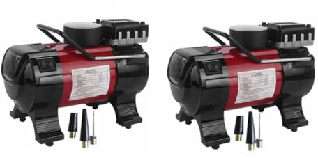 jojofuny 2stücke Multi-purpose Autoluftpumpe Mit Tragbare Elektrische Reifenfüllstation Geeignet Für Motorräder Und