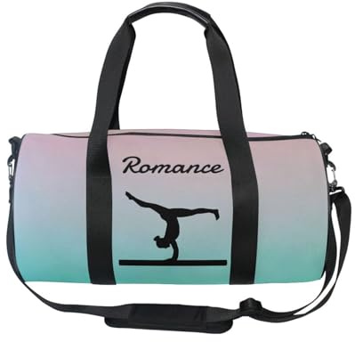 Sac de danse et de sport personnalisé pour fille, multicolore abstrait lumineux, sac de voyage