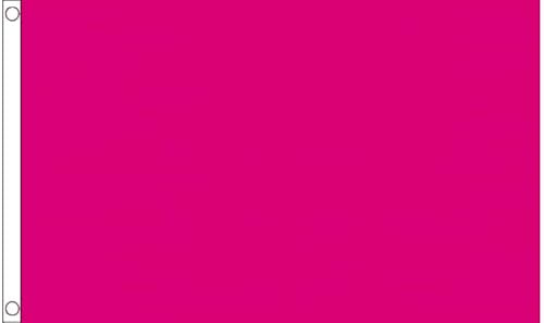 Bandiera rosa ciliegia tinta unita 9,6 x 60 cm 100% poliestere FlagSuperstore