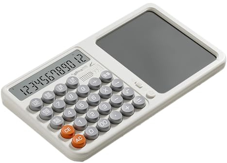 Renchey Calcolatrice Scientifica con Blocco Note | Calcolatrice da Tavolo,Strumento di Calcolo con Protezione Visiva e Tavoletta per Scrittura a Mano per Studenti Bambini Casa Adulti Aziende