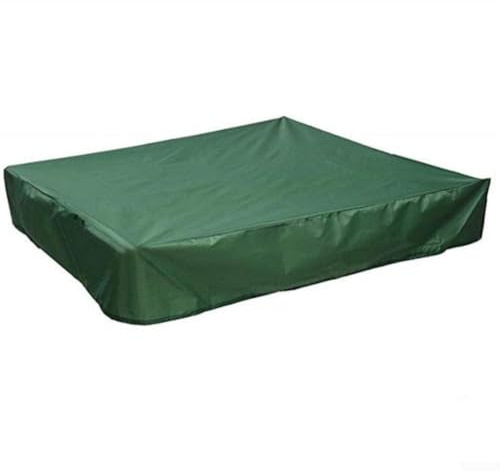Copertura quadrata impermeabile per sabbiera, copertura per sabbiera, protezione antipolvere per piscina, per giardino esterno, 180 x 180 x 20 cm