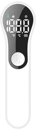 Termómetro De Frente - Termómetro Infrarrojo | Dispositivo Digital Sin Contacto con Modo 2 en 1 para Medición en la Frente y Objetos para Uso en Hogar Hospital y Cuidado Pediátrico