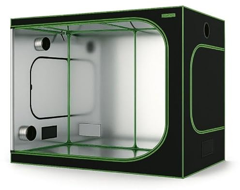 Weedness Mörk Låda PRO Odling-Box för Inomhusodling 600x300x240 cm - Odlingstält Odling Skåp Odlingstält Låda för Odling Växthus Hem vattentät mot ljus