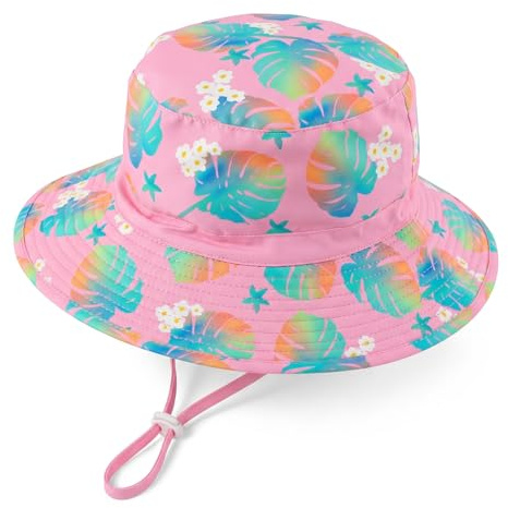 RoxNvm Chapeau des Enfants Portables, Chapeau Anti UV Bébé, Casquette Enfant, Dessin Animé UPF 50+ Bob Enfant, Bob Bebe pour Unisexe Filles de 3 à 8 Ans (Ananas)