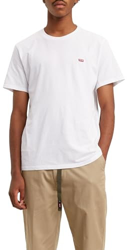 Levi's SS Original Housemark Tee Maglietta Uomo, Bianco, M
