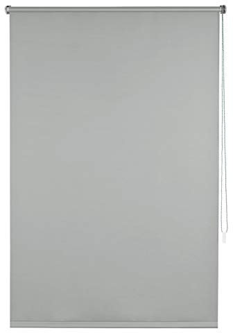 EUGAD Verdunklungsrollo ohne Bohren Thermorollo Klemmfix Seitenzugrollo mit gleichfarbige Zubehör und Beschichtung, Sonnen-, Sicht-Schutz usw. Klemmrollo für Fenster & Türen, Grau 80x160 cm