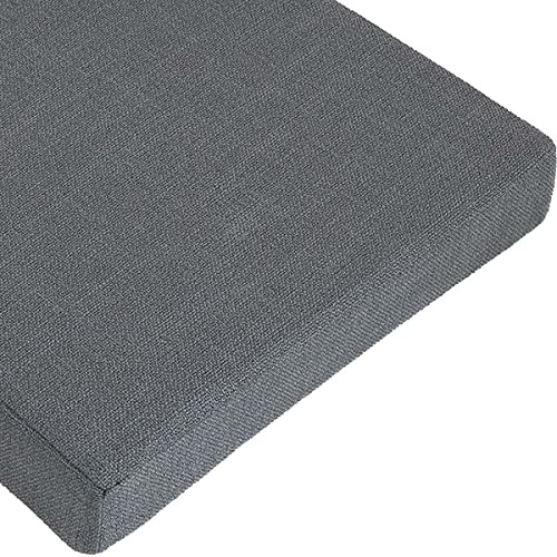 GGoty Dicke Stuhlkissen, 40 x 40/45 x 45 cm, Gartenstuhl, Sitzkissen, für drinnen und draußen, waschbar, Sitzkissen (45 x 45 x 8 cm, dunkelgrau)
