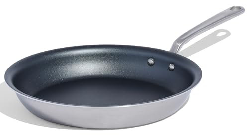 Made In Cookware - 12 Non Stick Frying Pan (Graphite) - 5 Ply Stainless Clad Nonstick - Professional Cookware USA - Induction Compatible