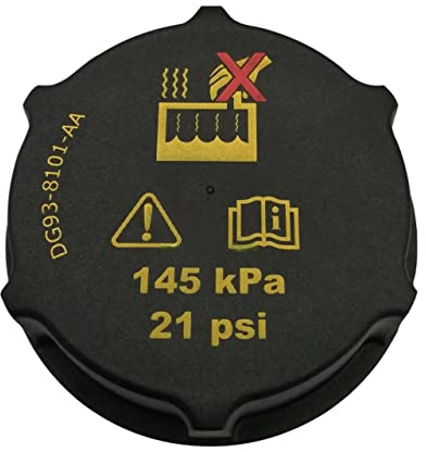 MKAREPART Heizkörper-Ausdehnungswasser-Tankdeckel – Kühlmittelbehälter Kappe Ersatz – DG93-8101-AA Kühlmittelkappe Fiesta Focus C-Max Mondeo