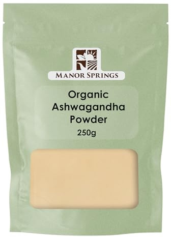 Organic Ashwagandha Powder 250g by Manor Springs Organic