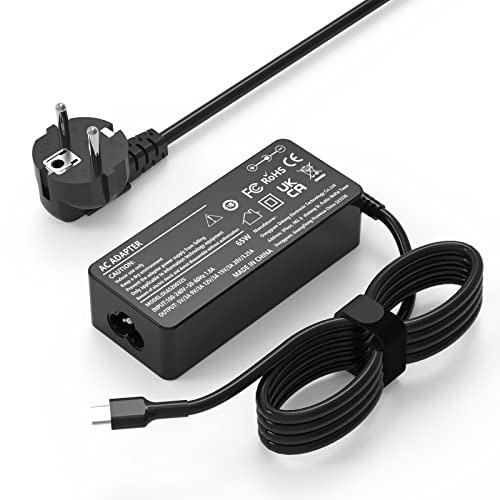 65W USB C Chargeur pour Lenovo ThinkPad T480 T480s T490 T490s T495 T495s T580 T580s T590, X280 X380 X390 X395, ThinkPad Yoga C740 C930 C940, E485 E580 E585 E590 E595, L380 L390 L480 L490 L580 L590