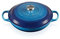 Le Creuset Cacerola baja de hierro fundido, 30 cm, 3, 5 L, Azure, 21180302202430