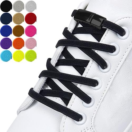DALLAR Cordones Elásticos sin nudo - Cordones Ajustables y resistentes - Aptos en Zapatos y Zapatillas - Para Niños y Adultos