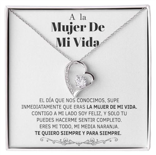 Bramart Regalo original para novia – Collar romántico de plata para aniversario, cumpleaños, San Valentín, Navidad o bodas, ideal para esposa o pareja enamorada