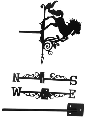 BESPORTBLE Veleta De Diseño De Caballo para Tejado y Jardín Indicador De Dirección del Viento Decoración Exterior Resistente y Duradera
