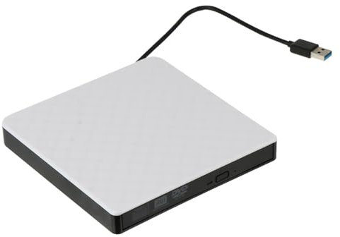 Yardenfun Grabadora DVD USB Lector De CD y DVD Portátil Diseño Elegante Compatible Pc y TV Reproductor De Películas y para Casa y