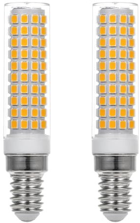 Bratek 2 Lampadine LED E14 Mais Luce Calda 3000K 7W 1055 Lumen - Lampadina Cappa Cucina E14 Led a Pannocchia Equivalente 80w a Incandescenza o 70w Alogena